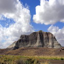 A rock formation called a 'teepee' in the Painted Desert