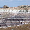 A closer view of the striations in the teepees