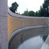The memorial wall; each of the 400 stars represents 1,000 deaths in combat